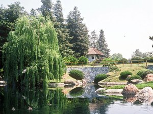 View of the San Fernando Valley's Japanese Garden